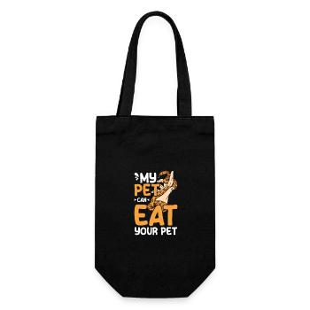 My pet can eat your pet corn snake - Gift Bag for Bottles - black - Front