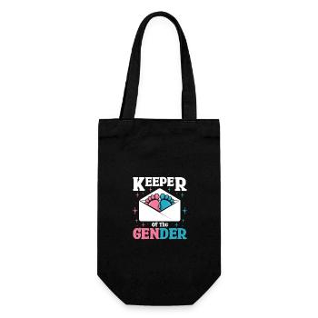 Keeper of the gender - Geschenkbeutel für Flaschen - Schwarz - Vorne