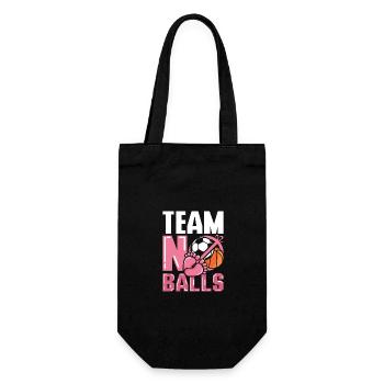 Gender Reveal Team girl team no balls - Geschenkbeutel für Flaschen - Schwarz - Vorne
