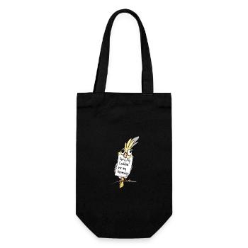 Désolé, mon calopsitte a mangé mes devoirs - Sac à bouteille - noir - Devant