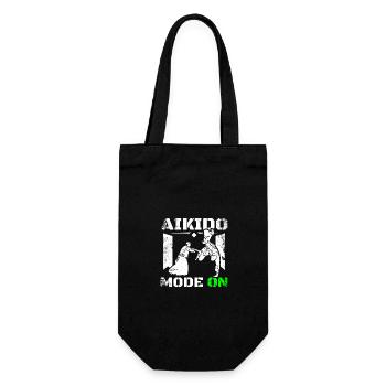 Aikido mode on - Gift Bag for Bottles - black - Front