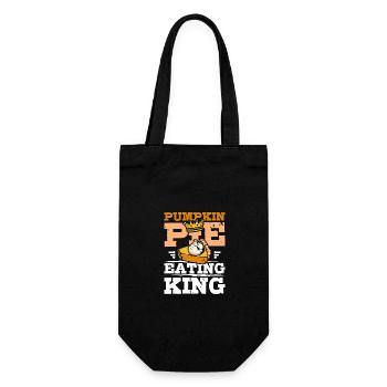 Pumpkin pie eating king - Gift Bag for Bottles - black - Front