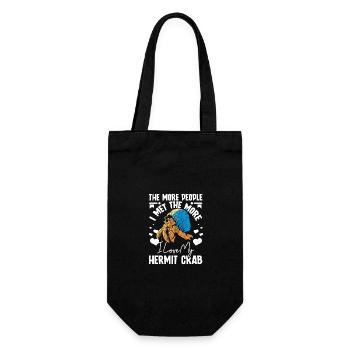 Plus je rencontrais, plus j’aime mon bernard-l’ermite - Sac à bouteille - noir - Devant