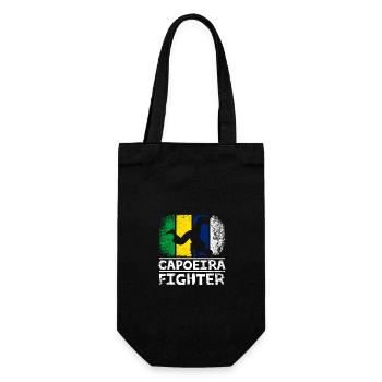 Brazil Flag Capoeira Fighter - Geschenkbeutel für Flaschen - Schwarz - Vorne