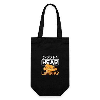 Did I here Lumpia - Gift Bag for Bottles - black - Front
