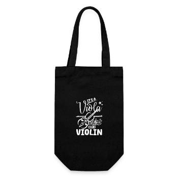 It's a viola not a violin - Geschenkbeutel für Flaschen - Schwarz - Vorne