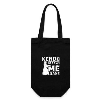 Kendo keeps me sane - Gift Bag for Bottles - black - Front