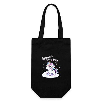 Sparkle Every Day Licorne Magie Inspiration - Sac à bouteille - noir - Devant