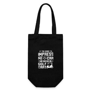 Impressionnez-moi avec votre voiture, il vaut mieux que ce soit une voiturette de golf - Sac à bouteille - noir - Devant