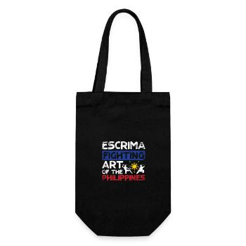 Escrima fighting art of the philippines - Geschenkbeutel für Flaschen - Schwarz - Vorne