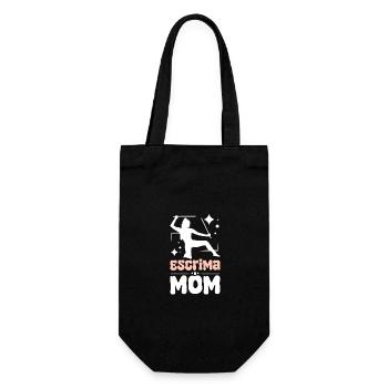 Mothers day Escrima mom - Geschenkbeutel für Flaschen - Schwarz - Vorne