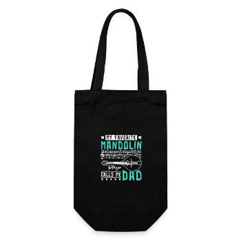 Mon joueur de mandoline préféré m’appelle papa - Sac à bouteille - noir - Devant