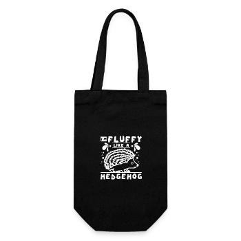 Je suis duveteux comme un hérisson - Sac à bouteille - noir - Devant