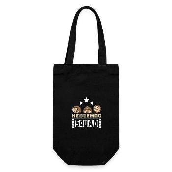 Hedgehog squad - Geschenkbeutel für Flaschen - Schwarz - Vorne