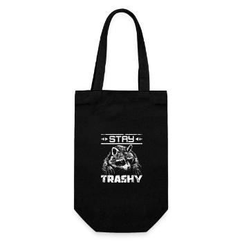Restez raton laveur trash - Sac à bouteille - noir - Devant