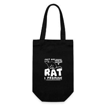 Just one more pet rat I promise - Geschenkbeutel für Flaschen - Schwarz - Vorne