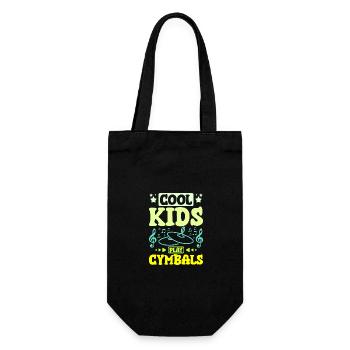 Children cool kids play Cymbals - Gift Bag for Bottles - black - Front