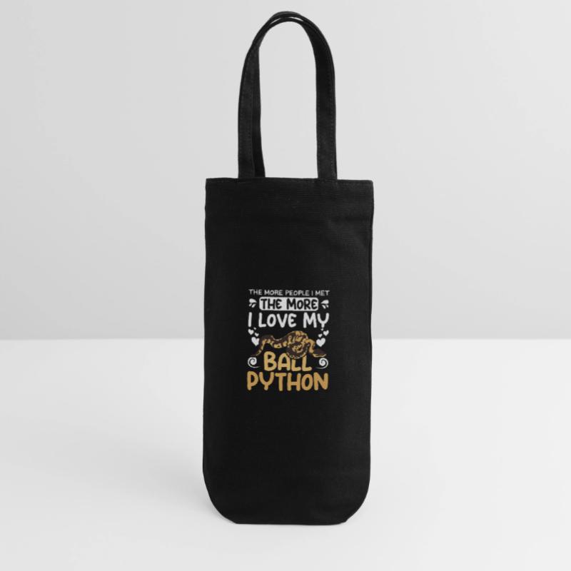 plus je rencontrais de gens, plus j’aime mon python royal Sac à bouteille