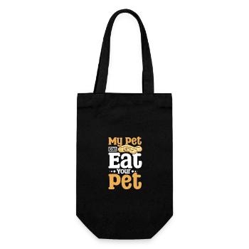 My pet can eat your pet ball python - Gift Bag for Bottles - black - Front