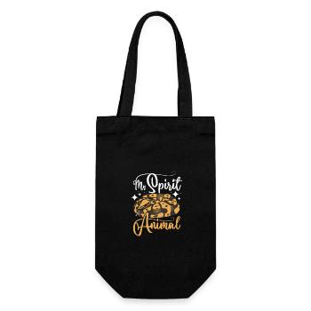 My spirit animal Ball python - Gift Bag for Bottles - black - Front
