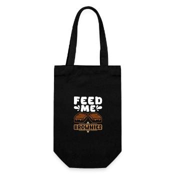 Feed Me Brownies - Geschenkbeutel für Flaschen - Schwarz - Vorne