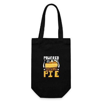 Powered by Pumpkin pie - Gift Bag for Bottles - black - Front