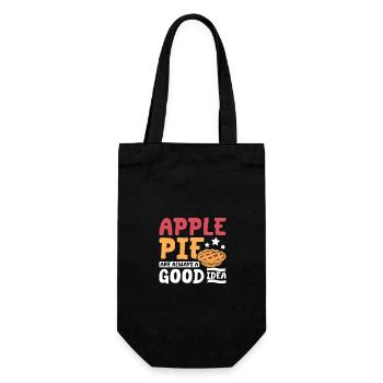 Apple pie are always a good idea - Gift Bag for Bottles - black - Front