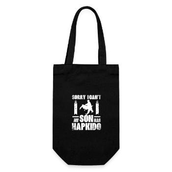 Désolé je ne peux pas, mon fils a Hapkido - Sac à bouteille - noir - Devant