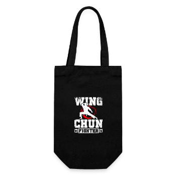 Wing chun Fighter - Gift Bag for Bottles - black - Front