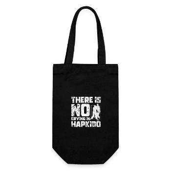 There is no crying in Hapkido - Geschenkbeutel für Flaschen - Schwarz - Vorne