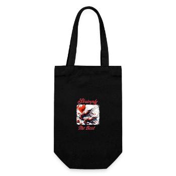 Shrimply the best word game - Gift Bag for Bottles - black - Front