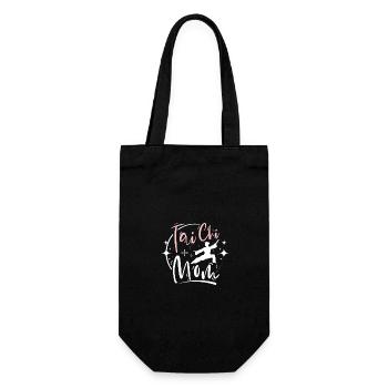 Mother's day Mama Tai chi mom - Gift Bag for Bottles - black - Front