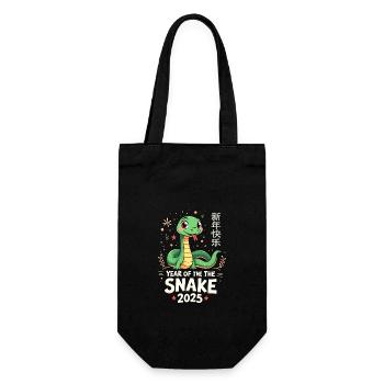 Fête du Nouvel An, Chine du Nouvel An, Année du Serpent - Sac à bouteille - noir - Devant