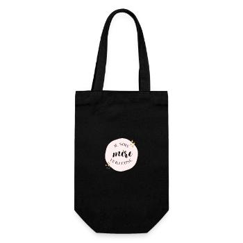 I am a mother watchman - Gift Bag for Bottles - black - Front