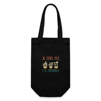 J peux pas j ai Jardinage - Sac à bouteille - noir - Devant