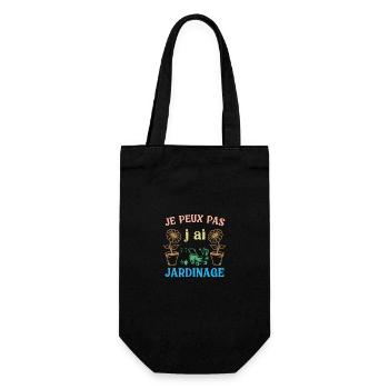 J peux pas j ai Jardinage - Sac à bouteille - noir - Devant