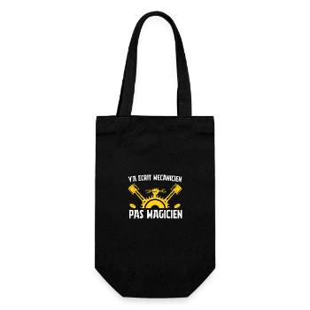 Y'a écrit mécanicien pas magicien - Sac à bouteille - noir - Devant