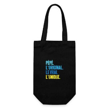 Pépé L'original Le Vrai L'unique Cadeau - Sac à bouteille - noir - Devant