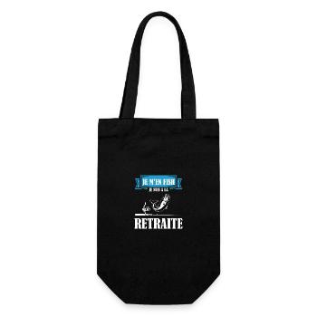 Je M'en Fish, Je suis A La Retraite - Sac à bouteille - noir - Devant
