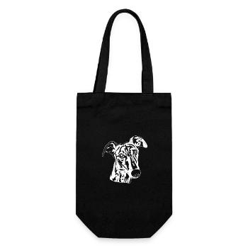 Galgo - Geschenkbeutel für Flaschen - Schwarz - Vorne