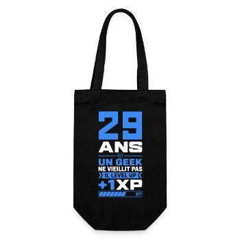 29 Ans Humour Geek 29 Ans Anniversaire Gamer - Sac à bouteille - noir - Devant