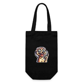 Meerkat - Gift Bag for Bottles - black - Front