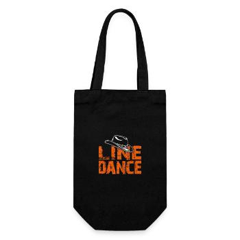 Danse en ligne Danse en ligne Danse en ligne. L décoratif - Sac à bouteille - noir - Devant