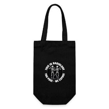 Radiology design funny skeletons radiologist saying - Gift Bag for Bottles - black - Front