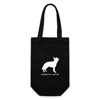 Dog German Shepherd - Gift Bag for Bottles - black - Front