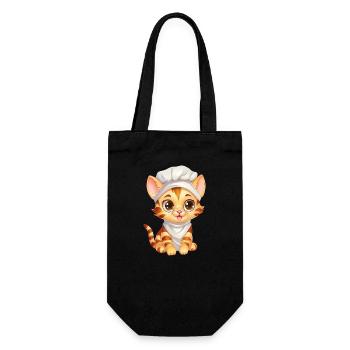 Mignon chat du Bengale Chef Comic Design - Sac à bouteille - noir - Devant