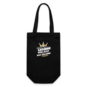Legenden-Abschied Trainer Danke Coach Lustige - Geschenkbeutel für Flaschen - Schwarz - Vorne