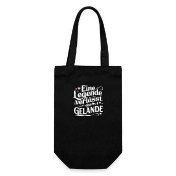 Legende Verlässt Abschiedsgeschenk Rente Kollege - Geschenkbeutel für Flaschen - Schwarz - Vorne