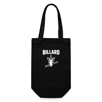 Billard-Fan Traum Queue Kugel Tisch Spielzimmer - Geschenkbeutel für Flaschen - Schwarz - Vorne