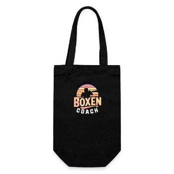 Boxen-Coach - Geschenkbeutel für Flaschen - Schwarz - Vorne